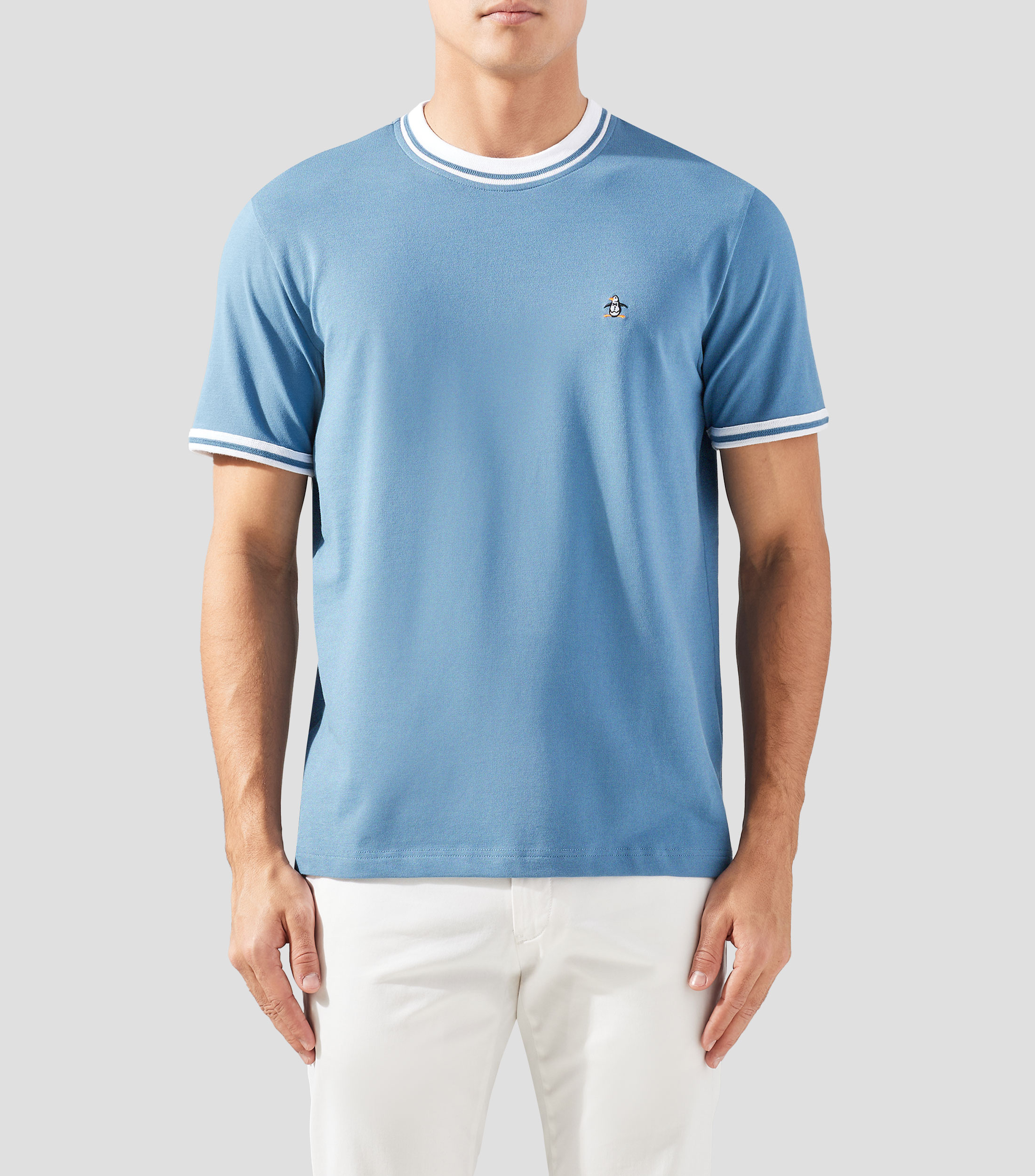 Playera cuello redondo manga corta lisa Hombre